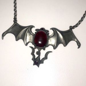 Beautiful Gothic Bat Necklace